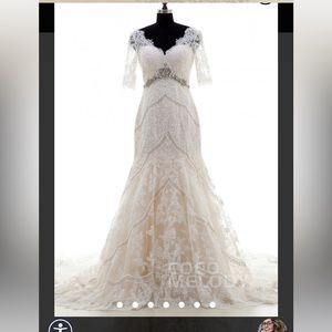 CocoMelody wedding dress, sz16, color ivory